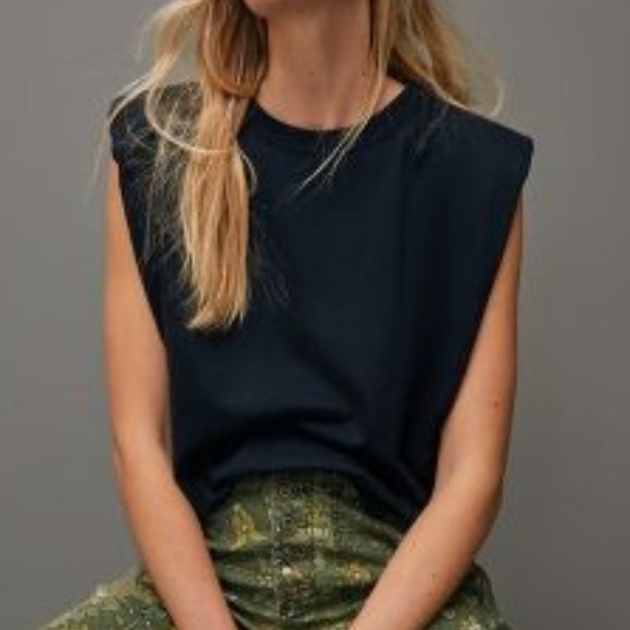 Anthropologie Tops - Anthropologie RD Style Tiana Black Muscle Tank